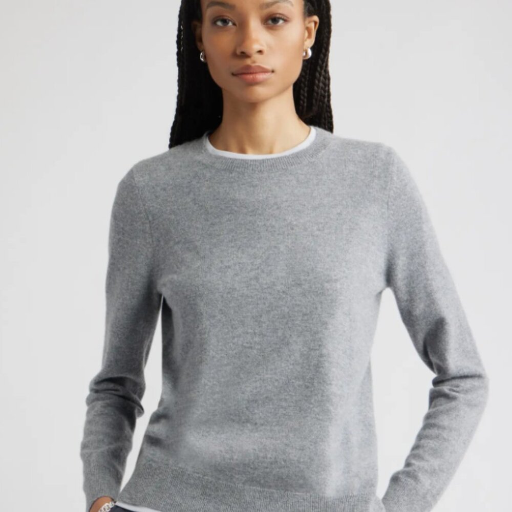 Nordstrom 100% Cashmere Crewneck Sweater